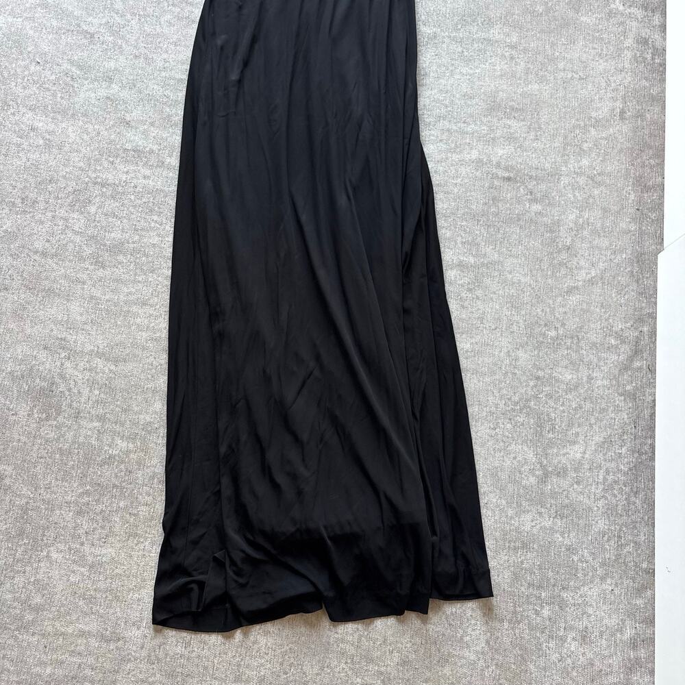 Badgley Mischka Black Sequin Cutout Evening Gown - Picture 2 of 6